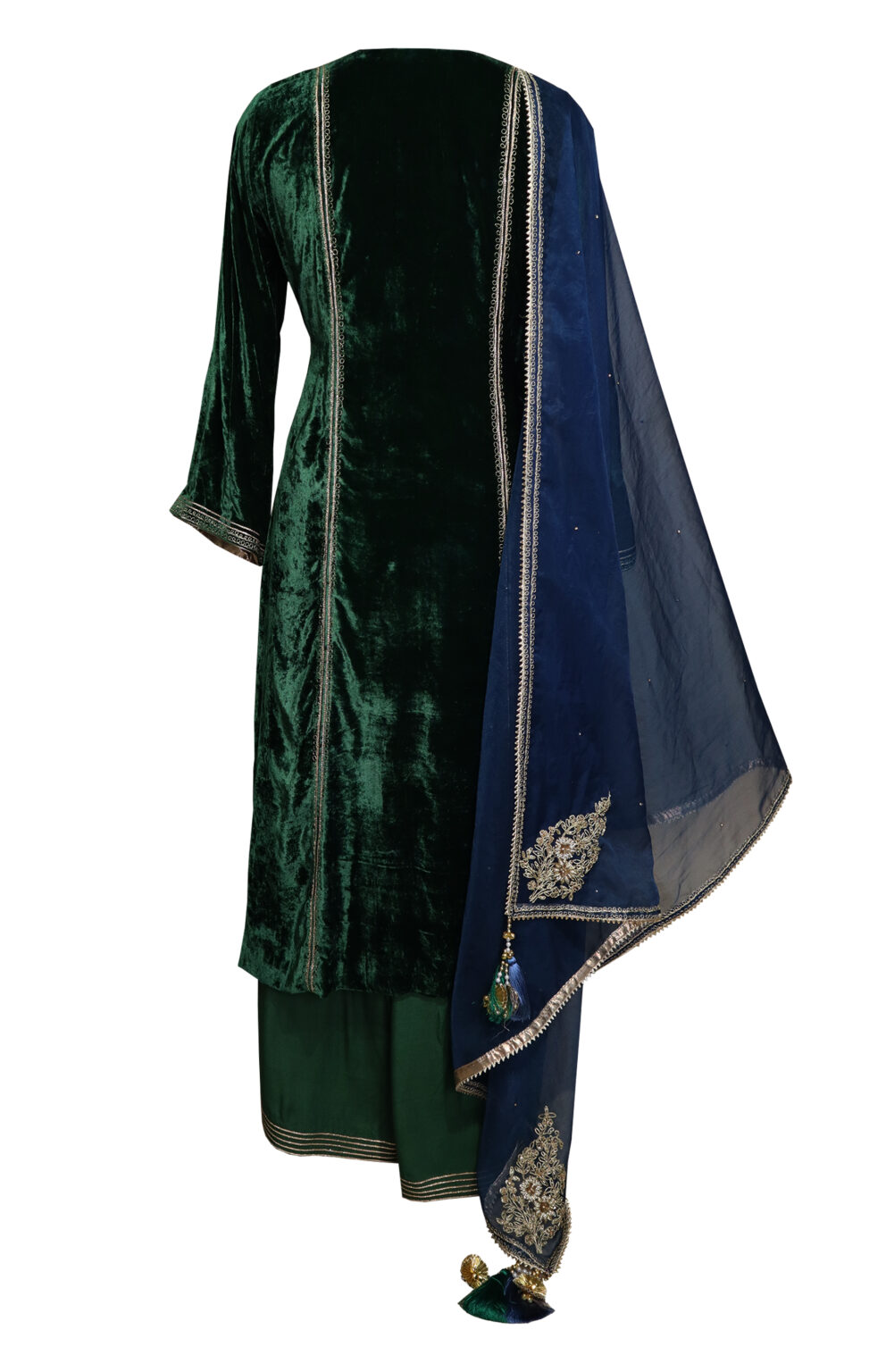 Emerald Green Velvet Suit Set – Jasminum