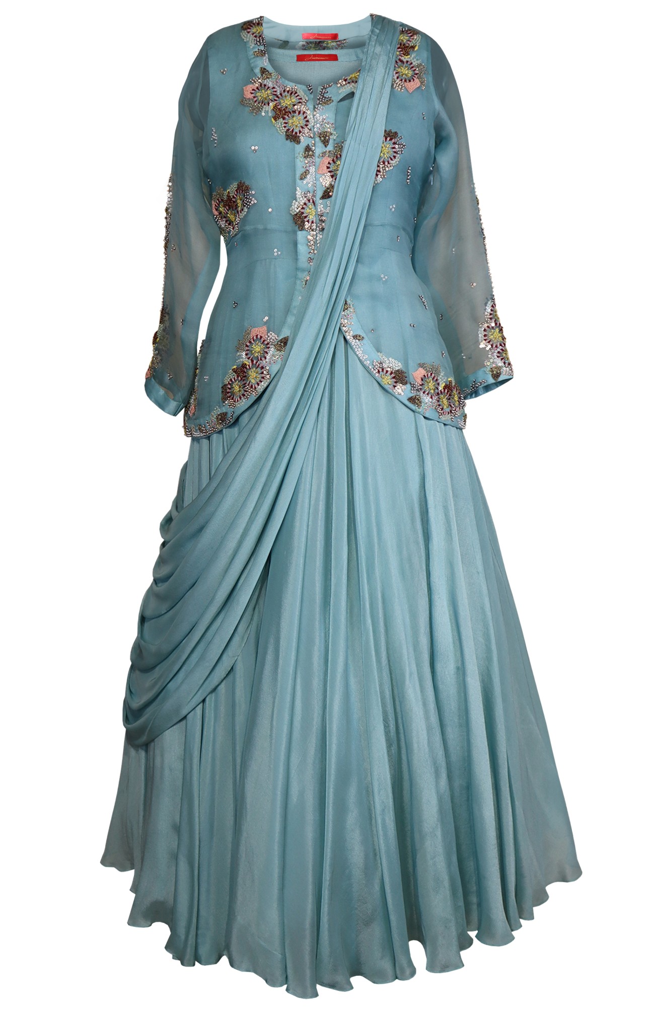Eliza J Sleeveless Draped Gown | Bloomingdale's