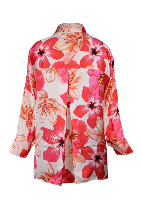 Floral Print Satin Shirt – Jasminum