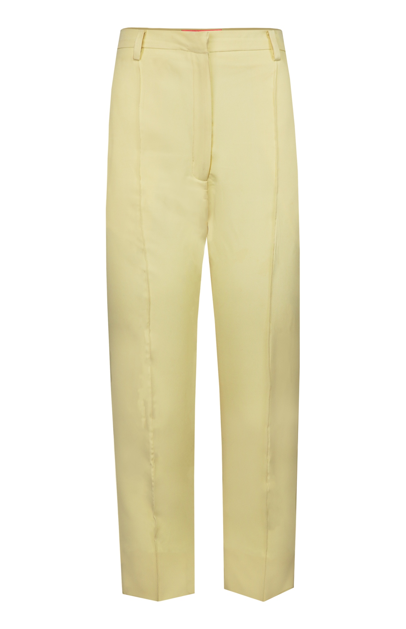 Lemon Yellow Cropped Pencil Pants – Jasminum