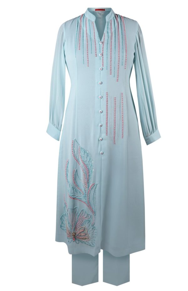 Buttercup Georgette A-Line Kurta Set